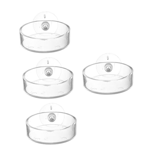 DOITOOL 4 Stück Fressnapf aus der Luft Futternapf Futterbehälter für Aquarienfische Aquarium Futterteller für Aquarien Fischfutterautomat mit Saugnapf kriechen Zubringer Ausrüstung Acryl DOITOOL 4 Stück Fressnapf aus der Luft Futternapf Futterbehälter für Aquarienfische Aquarium Futterteller für Aquarien Fischfutterautomat mit Saugnapf kriechen Zubringer Ausrüstung Acryl von DOITOOL