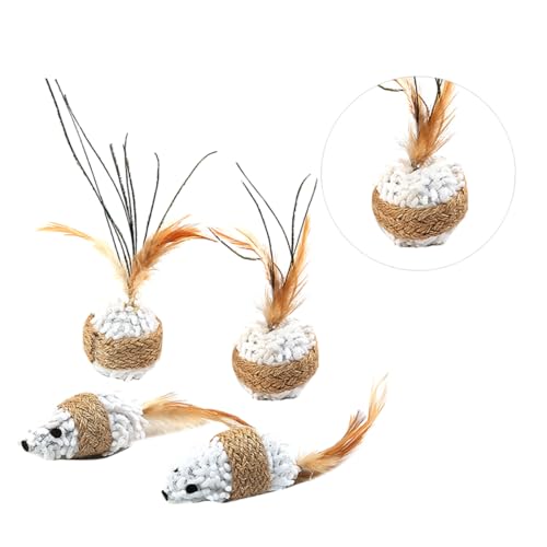 DOITOOL Lustiges -plüschmaus-Spielzeug Katzenspielzeug-Set 2 Stück 2 Stück Katzenspielzeug DOITOOL Lustiges -plüschmaus-Spielzeug Katzenspielzeug-Set 2 Stück 2 Stück Katzenspielzeug von DOITOOL