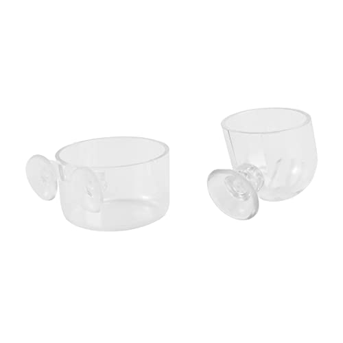 DOITOOL 2sets Aquarium Schwimmende Feeder Acryl Tasse Fischfutter Container Basis Für Süßwasser/Tanks 2 Stücke * 2 von DOITOOL