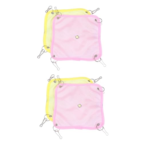 DOITOOL 2sets Haustier Hängematte Bett Für Hamster Meerschweinchen Mesh Hängende Hängematte Komfortable Und Atmungsaktive Design 2 Stücke * 2 DOITOOL 2sets Haustier Hängematte Bett Für Hamster Meerschweinchen Mesh Hängende Hängematte Komfortable Und Atmungsaktive Design 2 Stücke * 2 von DOITOOL