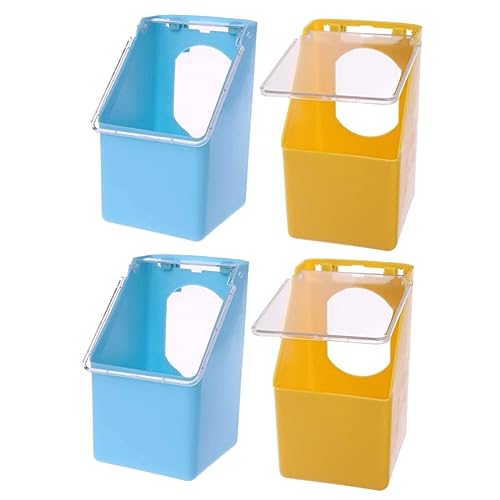 DOITOOL 4 Stück Tauben-Hängebox Essenstabletts Wachtel Essen Vogel Fütterer Fenster-Vogelhäuschen hängender Futterspender Käfig zum Aufhängen Lebensmittel Container Becher DOITOOL 4 Stück Tauben-Hängebox Essenstabletts Wachtel Essen Vogel Fütterer Fenster-Vogelhäuschen hängender Futterspender Käfig zum Aufhängen Lebensmittel Container Becher von DOITOOL