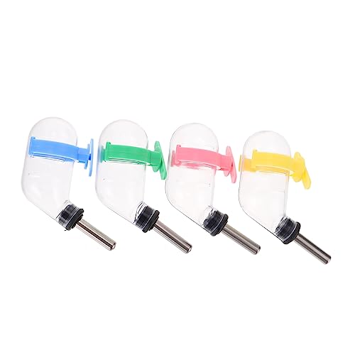 DOITOOL Wasserflasche Für Meerschweinchen Und Hamster 4er-Set Futterspender Ohne Käfig Wasserspender Aus Kunststoff Haustierbedarf von DOITOOL