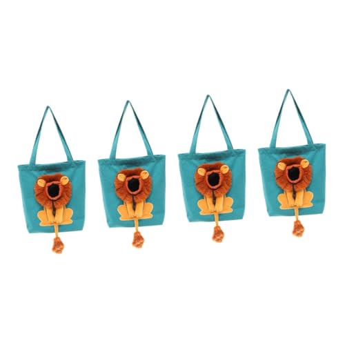 DOITOOL 4 Stück Umhängetasche Katzentragetasche Reisetaschen Einkaufen Segeltuch Einkaufstasche Katzen Und Hunde von DOITOOL