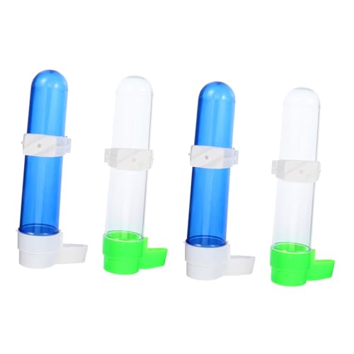 DOITOOL 4 Stücke Wellensittich Wasserflasche Papagei Trinken Feeder Vogel Automatische Feeder Kunststoff Vogel Wasser Brunnen Heimtierbedarf von DOITOOL