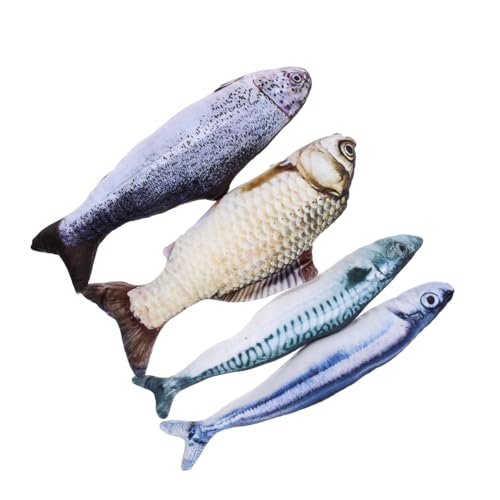 DOITOOL 4 Stück Lustiger Katzenspielzeugfisch Fisch-katzenminze-Spielzeug Kleines Kauspielzeug Für Hunde Katze Fisch Spielzeug Kauspielzeug Für Haustiere Spielzeuge Kätzchen Plüsch Beissen DOITOOL 4 Stück Lustiger Katzenspielzeugfisch Fisch-katzenminze-Spielzeug Kleines Kauspielzeug Für Hunde Katze Fisch Spielzeug Kauspielzeug Für Haustiere Spielzeuge Kätzchen Plüsch Beissen von DOITOOL