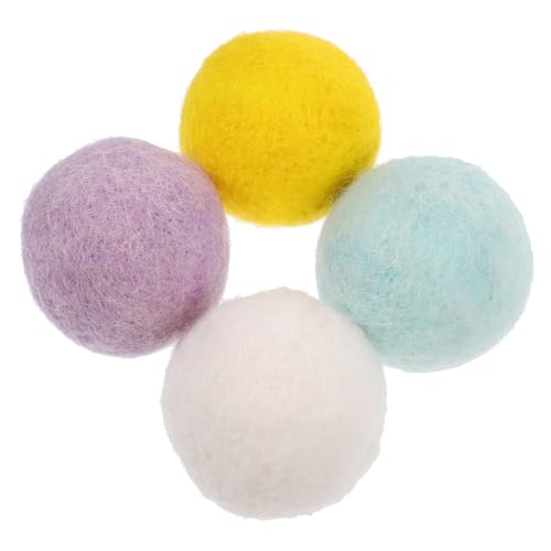 DOITOOL 4Stücke Kauspielzeug für Teiliges Interaktiver Wollfilzball Robustes Hundespielzeug für Kleine Fördert Zahngesundheit und Bindung für Aktives und Training DOITOOL 4Stücke Kauspielzeug für Teiliges Interaktiver Wollfilzball Robustes Hundespielzeug für Kleine Fördert Zahngesundheit und Bindung für Aktives und Training von DOITOOL