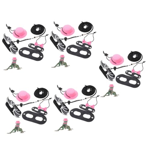 DOITOOL 5 Sets Leine Reptil Hut Bearded Dragon Für Walking Pet Lizard Decor Für Veranstaltungen von DOITOOL