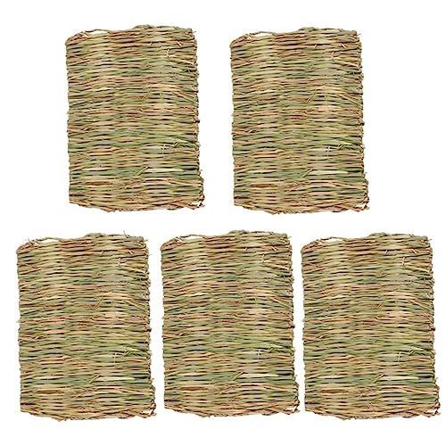 DOITOOL Unterhaltung Gras Matten Für 5 Pack Bunny Bettwäsche Haustier Kauen Spielzeug Meerschweinchen Gras Pad DOITOOL Unterhaltung Gras Matten Für 5 Pack Bunny Bettwäsche Haustier Kauen Spielzeug Meerschweinchen Gras Pad von DOITOOL