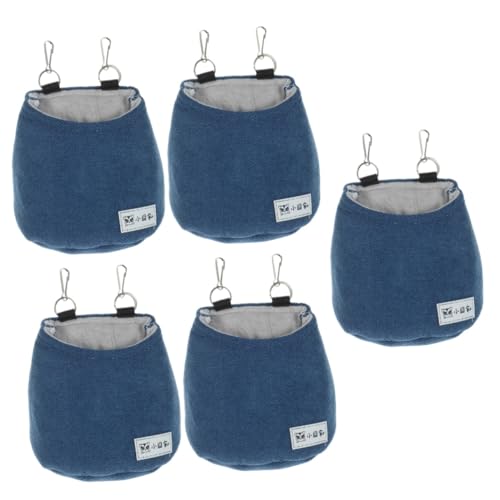 DOITOOL 5St Sugar Glider Nest Baumwollnest Robustes Hamsterversteck kleine Hamsterhütte Schlafsack kleines Hamsterhaus Hamsterversteck empfindlich Zubehör Babytasche Hängematte von DOITOOL
