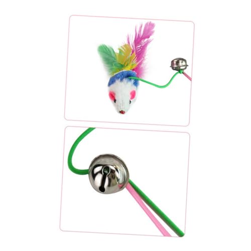 DOITOOL Interaktives Katzenspielzeug 5 Stück Bunte Plüschmaus Teaser Für Katzen Katzenspielzeug Mausglocke Zufällige Farbe DOITOOL Interaktives Katzenspielzeug 5 Stück Bunte Plüschmaus Teaser Für Katzen Katzenspielzeug Mausglocke Zufällige Farbe von DOITOOL