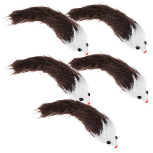 DOITOOL 5stücke Interaktives Katzen-spielzeugset Teiliges Mäuse Geräuschfunktion Für Kätzchen Sorgt Für Bewegung Und Spielspaß Schützt Möbel Und Fördert Die Fitness von DOITOOL