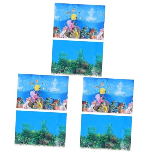 DOITOOL 6stücke Fisch Tank Hintergrundpapier Doppelseitige Aquarium Wanddekoration Mit Beeindruckendem Effekt Für Lebendige Aquarien Varianten von DOITOOL