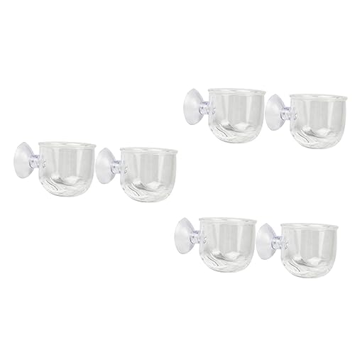 DOITOOL 6 Fütterbecher aus Aquarienausrüstung aquatische Lieferungen Futter Zubringer Roter Wurmbecher DOITOOL 6 Fütterbecher aus Aquarienausrüstung aquatische Lieferungen Futter Zubringer Roter Wurmbecher von DOITOOL