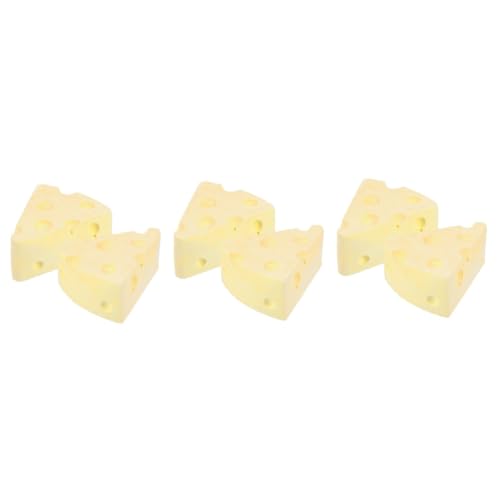 DOITOOL 6 STK Käse Käse Mozzarella Spielzeug Haustier Zubehör Kalziumgips von DOITOOL