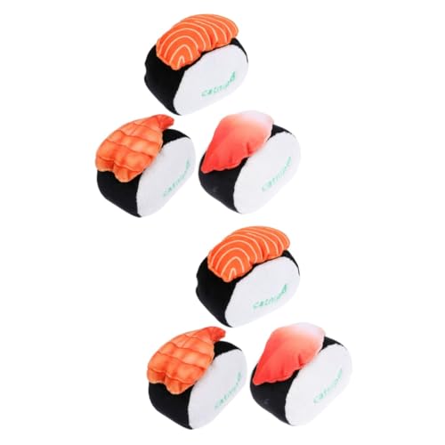 DOITOOL 6 STK Katzen-Sushi-Spielzeug Spielzeuge Katzenminze Spielzeug Beißen Hündchenspielzeug Quietschend Interaktives Katzenminze-Spielzeug Katzenspielzeug Welpe Plüsch Drucken Haustier DOITOOL 6 STK Katzen-Sushi-Spielzeug Spielzeuge Katzenminze Spielzeug Beißen Hündchenspielzeug Quietschend Interaktives Katzenminze-Spielzeug Katzenspielzeug Welpe Plüsch Drucken Haustier von DOITOOL