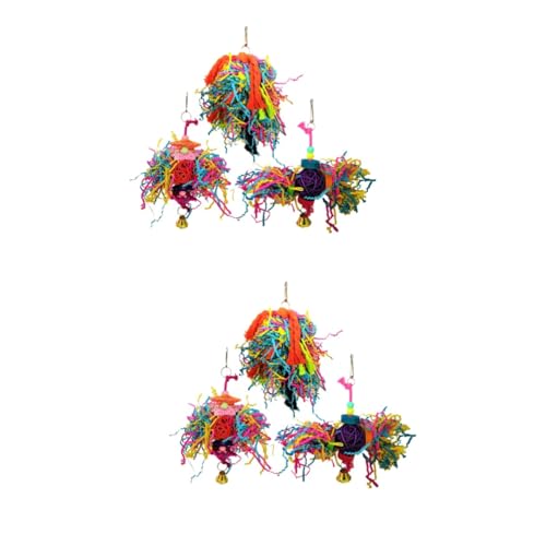 DOITOOL 2sets Papagei Kauen Spielzeug Vogel Kauen Werkzeug Dekorative Papagei Käfig Zubehör Vogel Werkzeuge 3 Stücke * 2 DOITOOL 2sets Papagei Kauen Spielzeug Vogel Kauen Werkzeug Dekorative Papagei Käfig Zubehör Vogel Werkzeuge 3 Stücke * 2 von DOITOOL