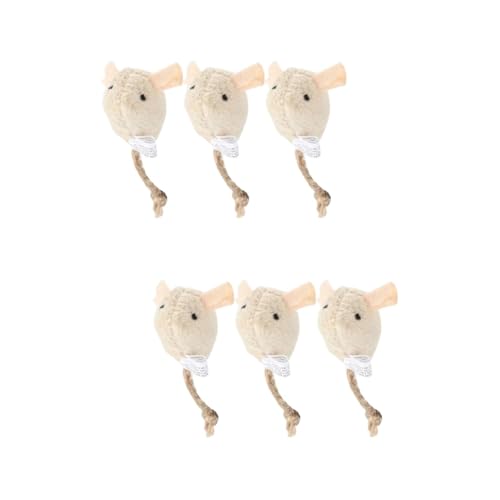 DOITOOL 6-teiliges Realistisches Mini-plüschmäuse-spielzeugset Für Hauskatzen Kätzchen- -Teaser Leuchtende Farben Interaktives Katzenspielzeug Mäuse Zum Spielen DOITOOL 6-teiliges Realistisches Mini-plüschmäuse-spielzeugset Für Hauskatzen Kätzchen- -Teaser Leuchtende Farben Interaktives Katzenspielzeug Mäuse Zum Spielen von DOITOOL