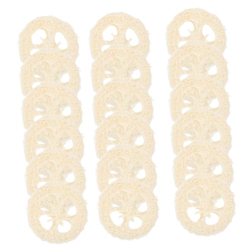 DOITOOL 60 STK Luffa-Molar-Tabletten Kleintierkäfige Kauspielzeug für Hunde kreativer Luffa-Molar Spielzeuge Hamster Backenzahnspielzeug für Haustiere Luffa-Spielzeug 6cm Haustierzubehör von DOITOOL