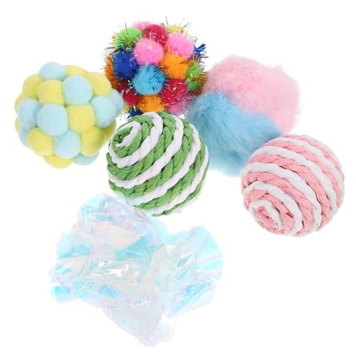 DOITOOL Spielzeuge 6st Katzenglockenball Katzenballspielzeug Katze Spielt Ball Interaktives Katzenspielzeug Spielzeug Für Katzenbälle Buntes Katzenspielzeug Plüsch Hauskatze Handbuch DOITOOL Spielzeuge 6st Katzenglockenball Katzenballspielzeug Katze Spielt Ball Interaktives Katzenspielzeug Spielzeug Für Katzenbälle Buntes Katzenspielzeug Plüsch Hauskatze Handbuch von DOITOOL