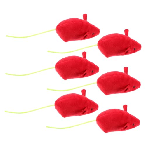 DOITOOL Mäuse Spielzeug 6 Stücke Plüsch Geformt Kauen Spielzeug Kompakte Katze Liefert Für Spielzeug DOITOOL Mäuse Spielzeug 6 Stücke Plüsch Geformt Kauen Spielzeug Kompakte Katze Liefert Für Spielzeug von DOITOOL