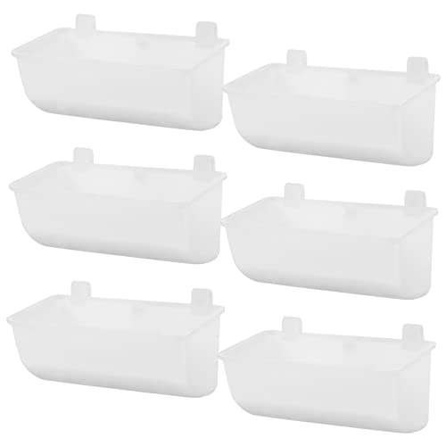 DOITOOL 6st Futtertrinker Hängende Futternäpfe Kleiner Futterautomat Futternäpfe Für Hühner Kaninchenfutter Zum Aufhängen Wasserspender Für Hunde Vogeltrinker Weiß Plastik Verdicken DOITOOL 6st Futtertrinker Hängende Futternäpfe Kleiner Futterautomat Futternäpfe Für Hühner Kaninchenfutter Zum Aufhängen Wasserspender Für Hunde Vogeltrinker Weiß Plastik Verdicken von DOITOOL