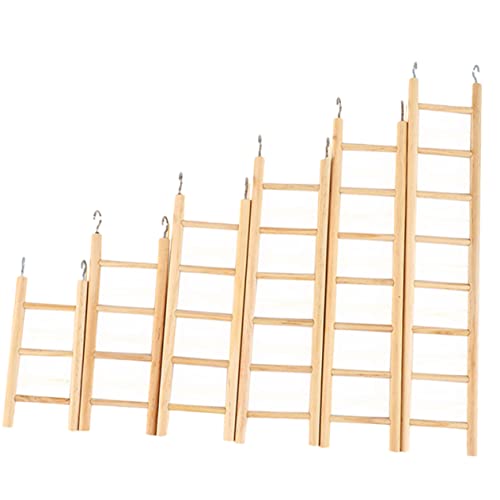 DOITOOL Vogelkletterleiter Für Vögel 6-teiliges Papageienspielzeug-Set Holzvogelleiterbrücke Papageienkäfig-zubehör Vogelübungsspielzeug DOITOOL Vogelkletterleiter Für Vögel 6-teiliges Papageienspielzeug-Set Holzvogelleiterbrücke Papageienkäfig-zubehör Vogelübungsspielzeug von DOITOOL