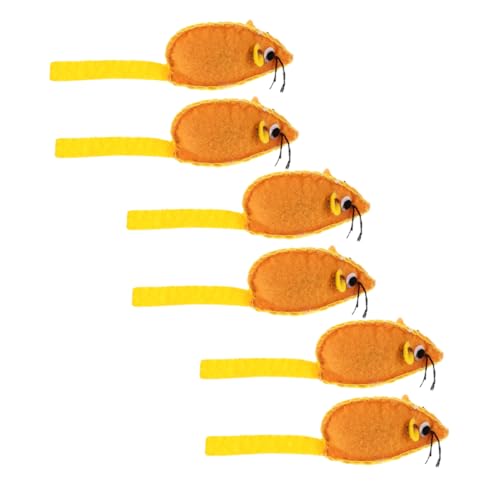 DOITOOL Kätzchen-Spielzeug-Set 6-teilig Weiche Mäuse für Katzen Tragbares Katzen-leckerli-Spielzeug Katzenspielzeug DOITOOL Kätzchen-Spielzeug-Set 6-teilig Weiche Mäuse für Katzen Tragbares Katzen-leckerli-Spielzeug Katzenspielzeug von DOITOOL