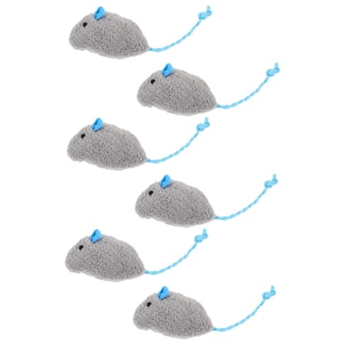 DOITOOL 6 Stücke Mäuse Spielzeug Weiche Plüsch Interaktive Katze Spielzeug Für Indoor Katzen Katze Mäuse DOITOOL 6 Stücke Mäuse Spielzeug Weiche Plüsch Interaktive Katze Spielzeug Für Indoor Katzen Katze Mäuse von DOITOOL