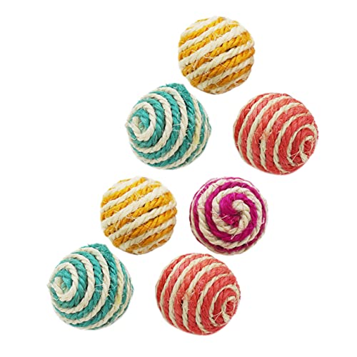 DOITOOL 7St Sisalkugel Katzenkratzer interaktive Katze Kätzchen Sisal kratzen Katze spielt Ball Katze rollt Spielzeug Katzenseilbälle Kratzball für Haustiere Hanfseil Brett greifen DOITOOL 7St Sisalkugel Katzenkratzer interaktive Katze Kätzchen Sisal kratzen Katze spielt Ball Katze rollt Spielzeug Katzenseilbälle Kratzball für Haustiere Hanfseil Brett greifen von DOITOOL