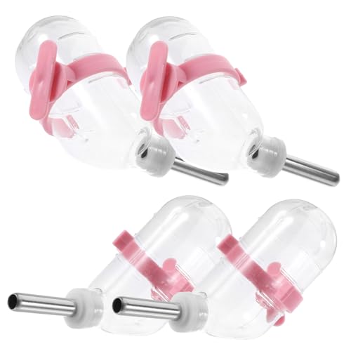 DOITOOL 2sets Hamster Waterer Flasche Tasse Haustier Trinkflaschen Auto Wasser Feeder Für Tiere 4 Stücke * 2 von DOITOOL