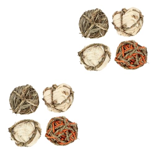 DOITOOL 8 STK Hasengras Ball Spielzeug Den Ball Rollen Der Vogel Stroh DOITOOL 8 STK Hasengras Ball Spielzeug Den Ball Rollen Der Vogel Stroh von DOITOOL
