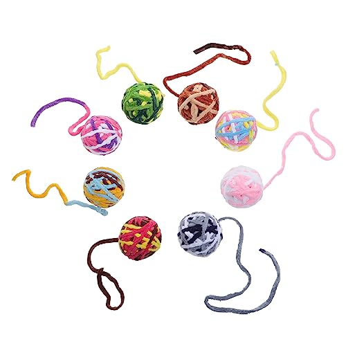 DOITOOL 8stücke Teiliges Katzenspielzeug Bunten Wollbällen Kauspielzeug Für Katzen Interaktiv Und Unterhaltsam Jagdinstinkte Bekämpfung Von Langeweile DOITOOL 8stücke Teiliges Katzenspielzeug Bunten Wollbällen Kauspielzeug Für Katzen Interaktiv Und Unterhaltsam Jagdinstinkte Bekämpfung Von Langeweile von DOITOOL