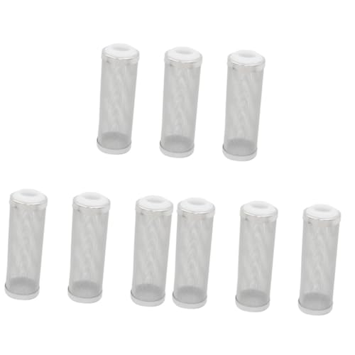 DOITOOL 9 STK Schwammfilter Aquarienaufnahme Spielzeuggreifer Aquarium Sieb Aquarienfilter Einlassabdeckung für Fischbecken Rostfreier Stahl Wassereinlassabdeckung Schwammabdeckung Weiß von DOITOOL