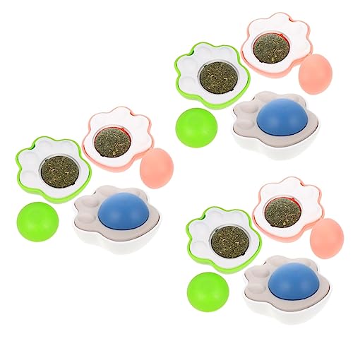 DOITOOL 9 STK Katzenminze Spielzeug Katzenminze Lecken Katzenminze Wand Drehbar Essbar Katzenminze Rolle Katzenminze-wandspielzeug Leckspielzeug Für Katzenkätzchen Pp Squashball Haushalt von DOITOOL