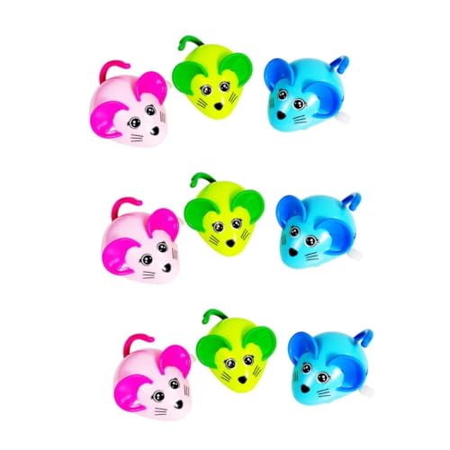 DOITOOL 9stücke Teiliges Aufziehspielzeug Für Katzen Halbe Automatische Mäuse Farbige Kunststoffspielzeuge Für Aktives Katzenspielzeug Und Haustierbedarf Zufällige Farben von DOITOOL