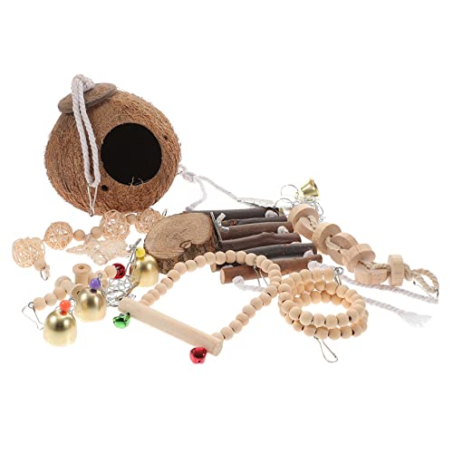 DOITOOL Papagei Kauspielzeug Vogel Schleifspielzeug Für Papagei Kleintierkäfig Zubehör DOITOOL Papagei Kauspielzeug Vogel Schleifspielzeug Für Papagei Kleintierkäfig Zubehör von DOITOOL