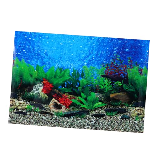DOITOOL 3D Selbstklebender Aquariumaufkleber Blendfrei Lichtbeständig Hintergrundaufkleber Für Die Dekoration Von Aquarien von DOITOOL