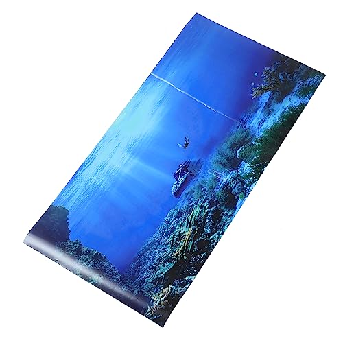 DOITOOL Aquarium Hintergrundpapier 3D Aufkleber Reptil von DOITOOL