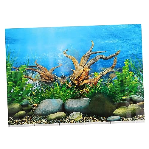 DOITOOL Aquarium-hintergrundaufkleber Hintergrund-aquariumaufkleber Kies Für Fischbecken Aquarium-Plakat PVC-unterwasserklebeplakat Aquarienpflanzen Koralle Papier Für Aquarien 5d Plastik von DOITOOL