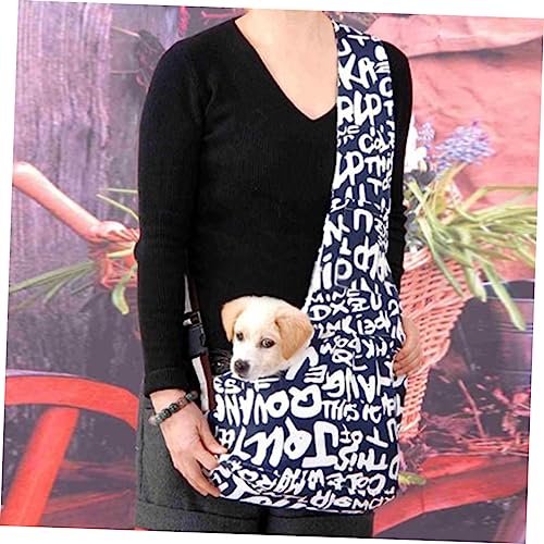 DOITOOL EIN-Schulter-Schultertasche Haustiertasche Hundetragetasche Oxford-Stoff Englischer Buchstabendruck DOITOOL EIN-Schulter-Schultertasche Haustiertasche Hundetragetasche Oxford-Stoff Englischer Buchstabendruck von DOITOOL