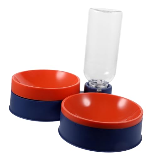 DOITOOL Katzenfutter- Und Wasserspender Mit Doppelnapf Automatisches Futterset Für Hunde Und Katzen Einfach Zu Bedienen Kompaktes Material von DOITOOL