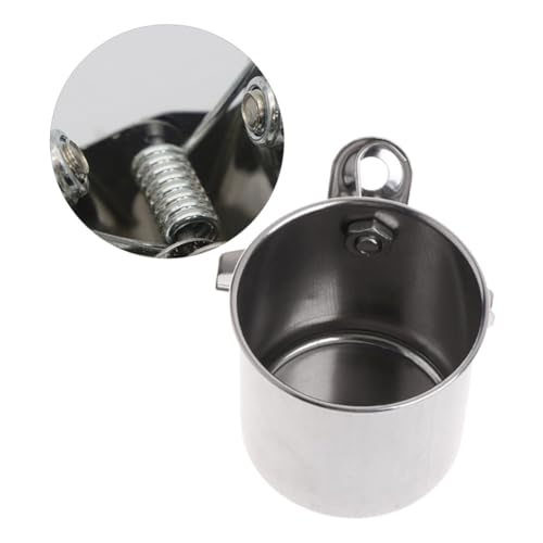DOITOOL Papagei Wasser Feeder für Käfig Vogel Fütterung Tasse Einzel Schüssel Clip Edelstahl Leicht Zu Reinigen von DOITOOL