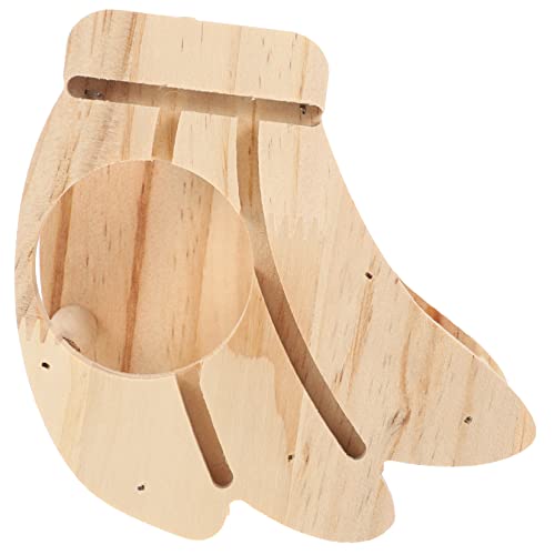 DOITOOL Grasständer Aus Holz Für Kaninchen Heu Hasenspielzeug Hasenständer Hasen-futterkrippe Grasspender Aus Holz Halter Aus Holz Kaninchenkäfig Meerschweinchen Hölzern von DOITOOL