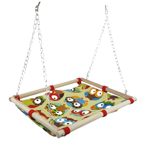 DOITOOL Canvas Parrot Hammock Für Mittelgroße Vögel Hängematte Und Spielbett Und Klettern Für Papageien Und Sittiche Und von DOITOOL