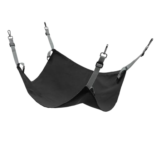 DOITOOL Einstellbare Katze Hängematte Bett Doppel Schicht Haustier Schlafen Bett Polyester Käfig Hängematte Schwarz DOITOOL Einstellbare Katze Hängematte Bett Doppel Schicht Haustier Schlafen Bett Polyester Käfig Hängematte Schwarz von DOITOOL