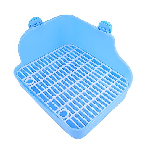 DOITOOL Hamster Kaninchen Quadratische Toilettenschüssel Hasenstall Toilettentrainer Hamsterkäfige Und Lebensräume Frettchen Töpfchen Trainer Großes Kaninchen Haustier von DOITOOL