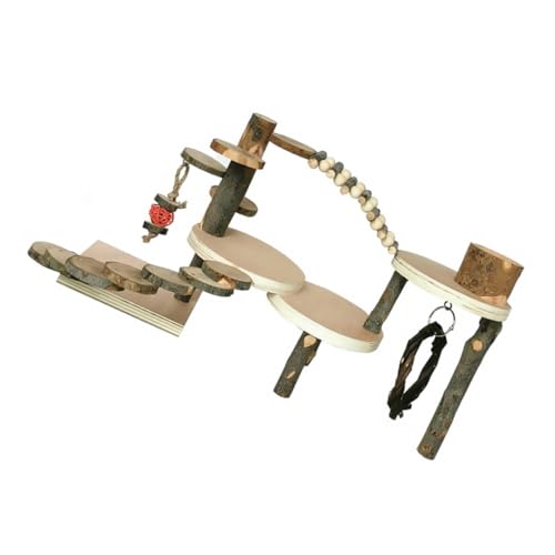 DOITOOL Holz Hamster Klettern Leiter Spielzeug Für Rennmäuse Mäuse Ratten Haustier Spielen Übung Zufällig Stil von DOITOOL