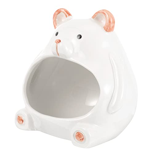 DOITOOL Hamster Nest Aus Keramik Badehaus Für Hamster Hamsterspielplatz Hamster-lebensraumversteck Keramik Cooles Hamsterhaus-versteck Aus Keramik Tierverstecke Cooles Bett Karikatur von DOITOOL