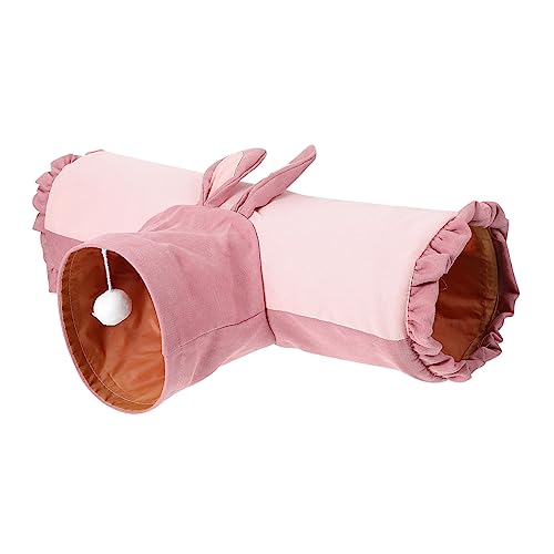 DOITOOL Hamster Tunnel Haustier Zusammenklappbar Spielzeug Spielzeug Kittentunnelzelt Kitten Tube Tunnel. Haustier Versteckt Das Katze Grüner Würfel Haustierbett Kleine Tiere Stoff von DOITOOL