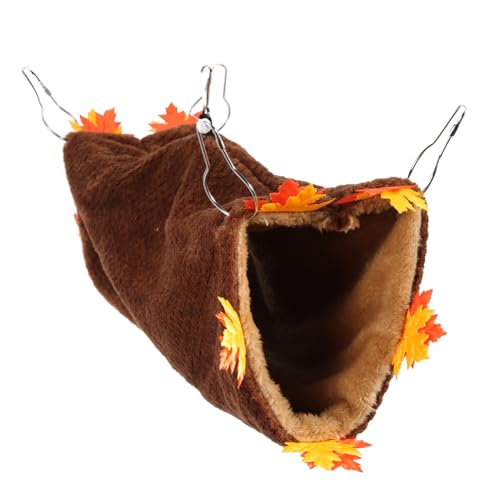 DOITOOL Hängende Hamster-hängematte Haustier-Tunnel Spielzeug 40 X 15 cm Plüsch Chinchilla Verstecken Tunnel von DOITOOL